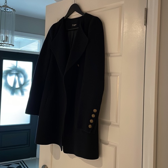 Dark navy wool coat - Picture 1 of 5